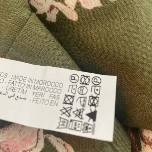 ZARA Floral Linen Crop Top - Picture 13 of 15